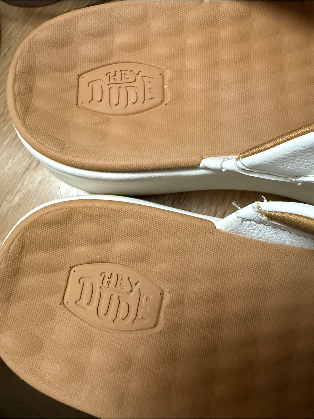 Hey Dude Women's White Austin Double-Strap Sandals size 9. listed as ivory - Picture 6 of 8